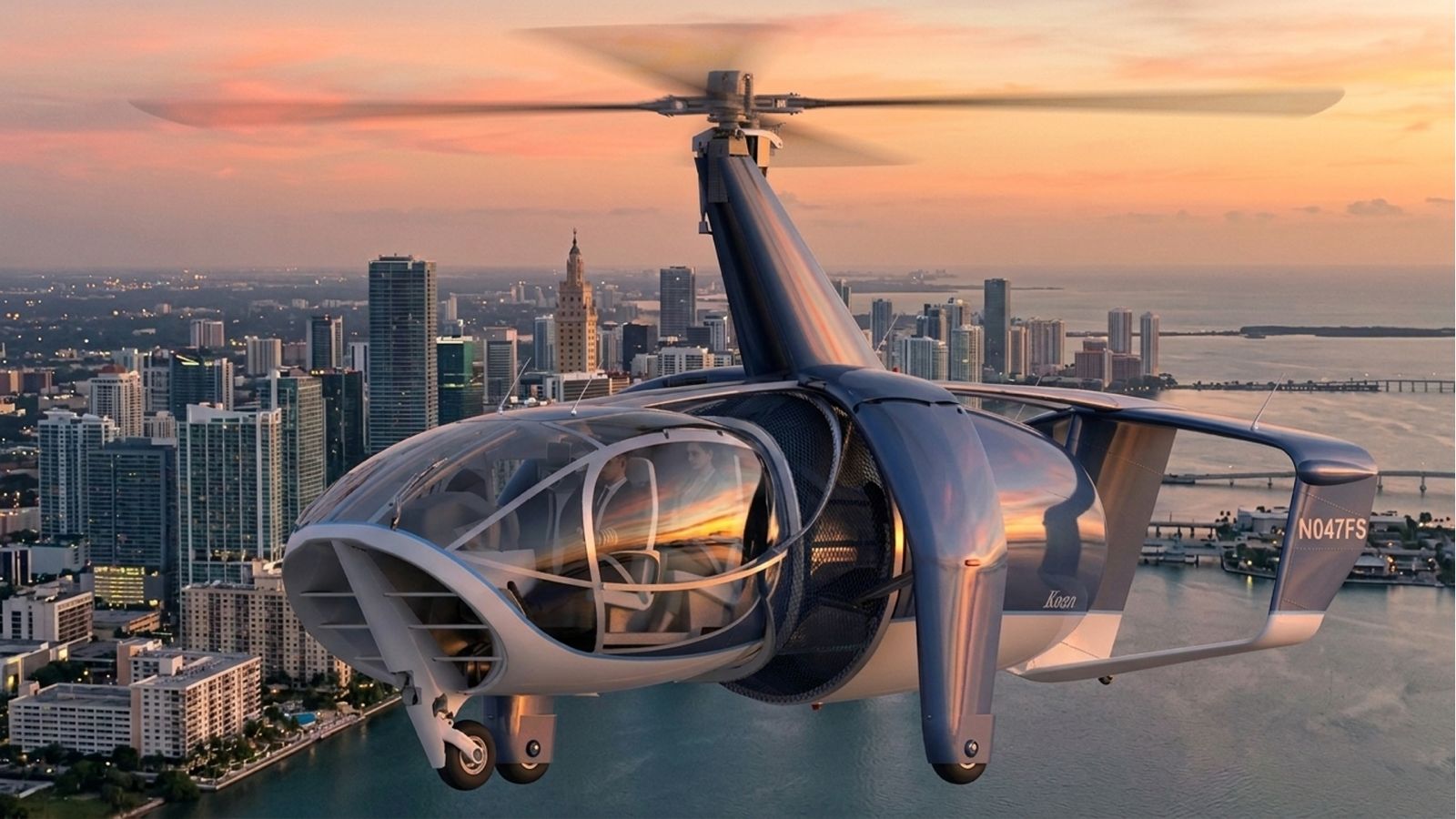 Electric gyrocopter