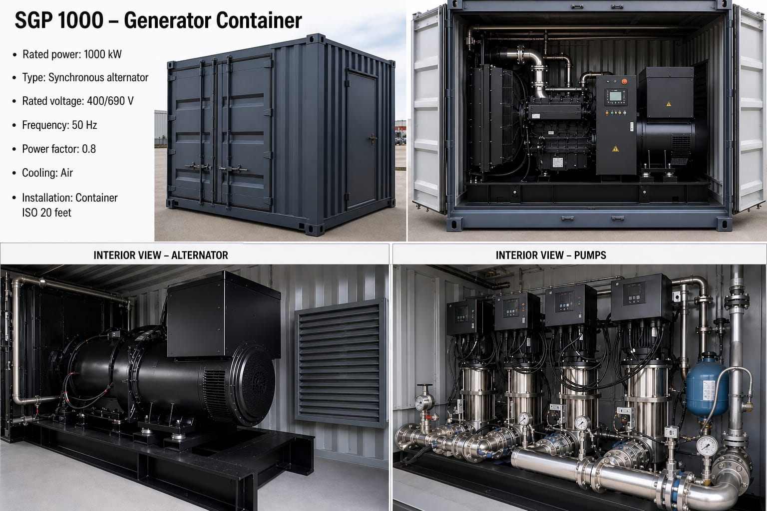 Generator container