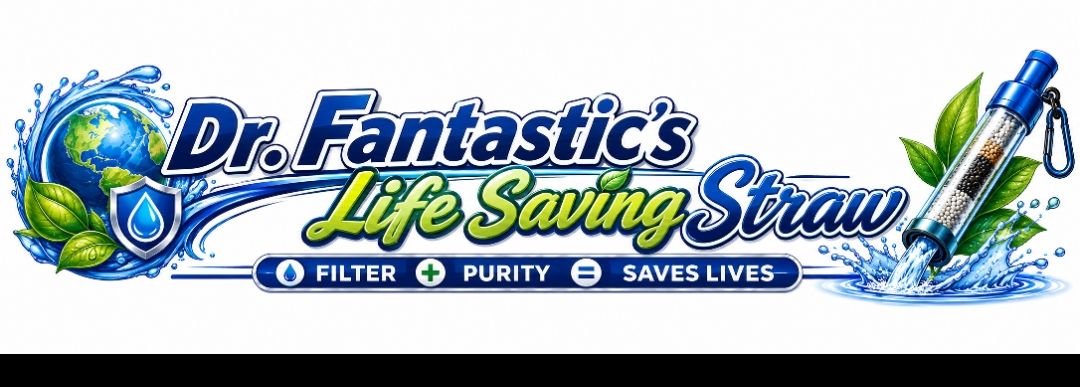 Dr. Fantastic's Life Saving Straw - Filter, Purity, Saves Lives